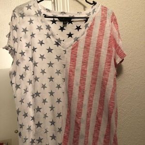 Rock and Republic women’s flag tee